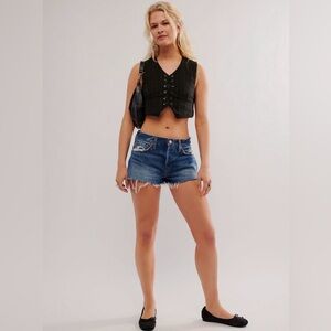 Anthropologie Free‎ People Denim Raw Edge Cutoff Shorts 29